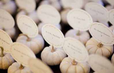 Pumpkin Seating Cards